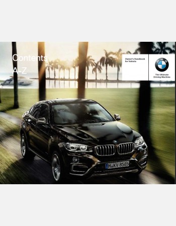 bmw x6 2016 owners manual